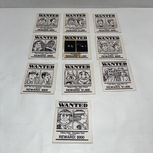 1979 Stop Thief Replacement Part Wanted Cards For Electronic Cops and Robbers